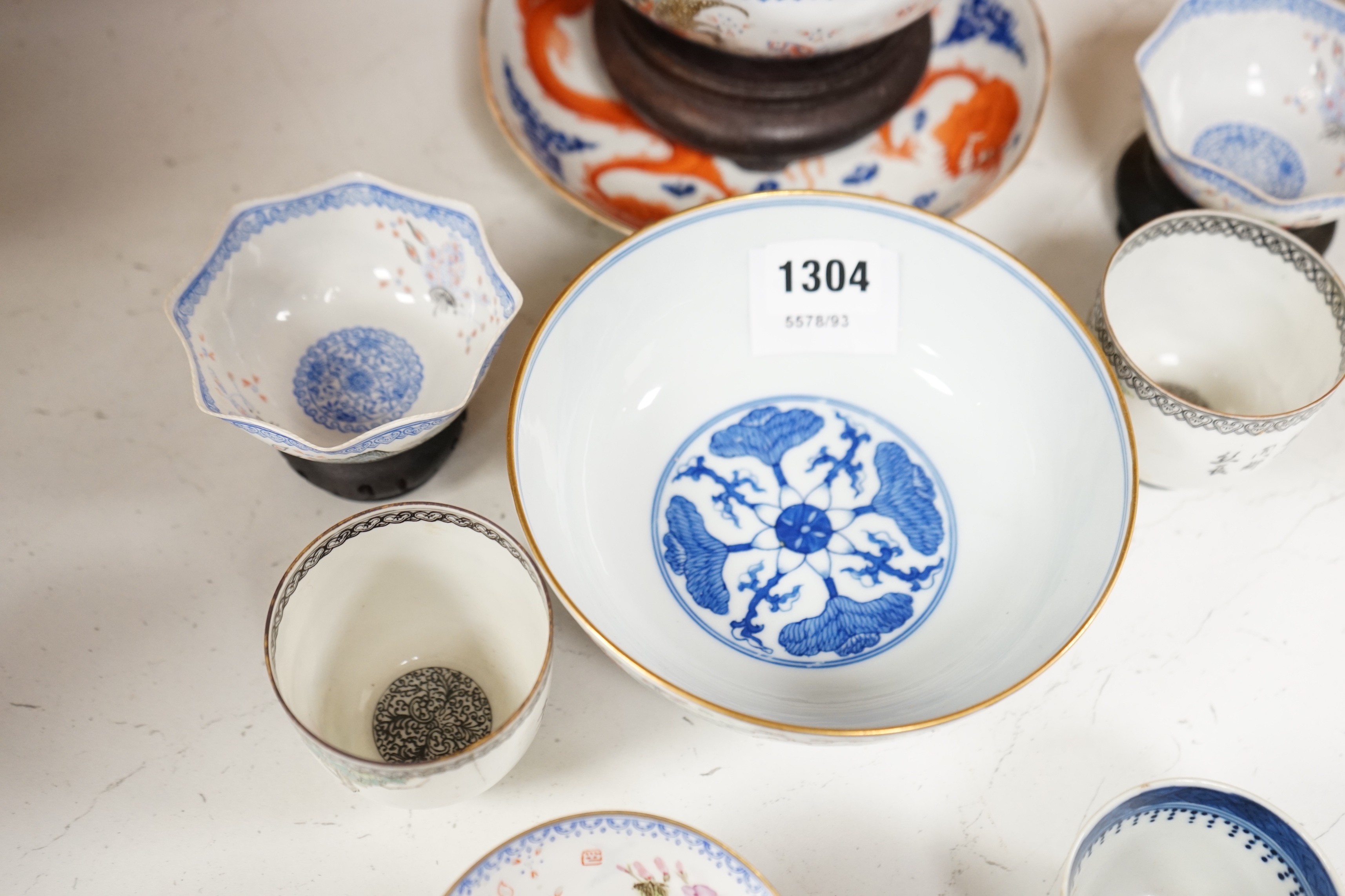 A group of Chinese eggshell porcelain etc